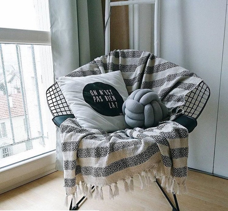 Gen Z Yellow Knot Pillow Knotpillow Knot Cushion Knotted Etsy