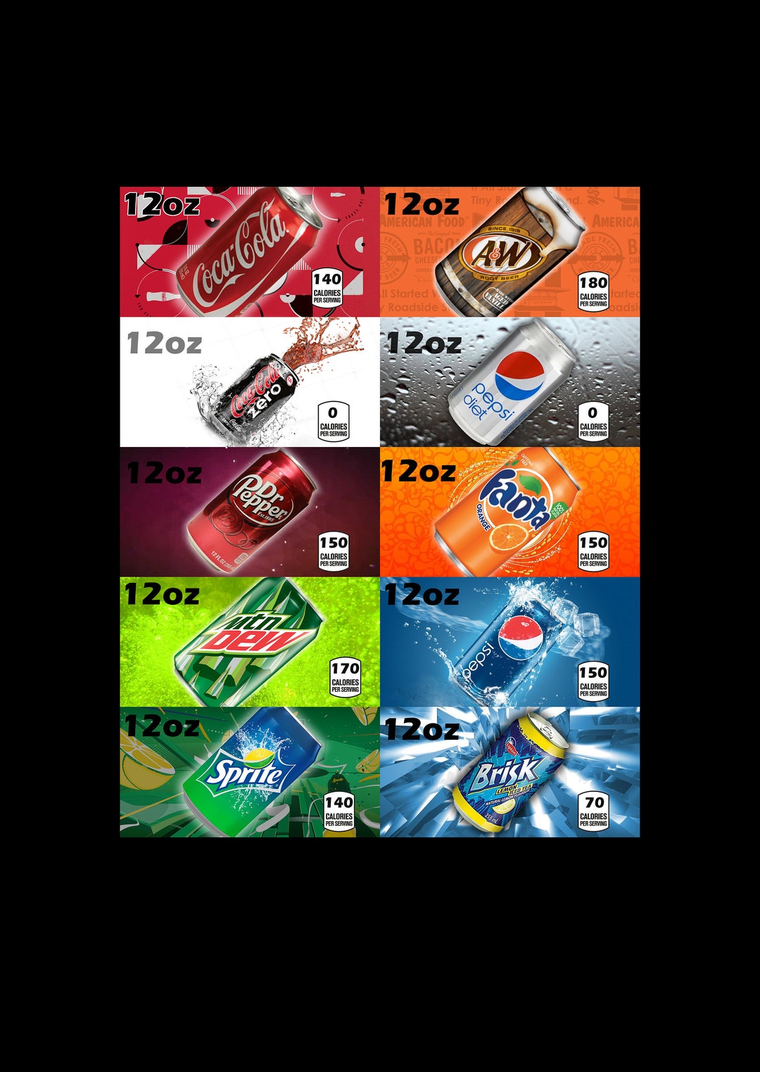 Vending Machine Drink Tabs, Soda, Drink Machine, Labels for Vending
