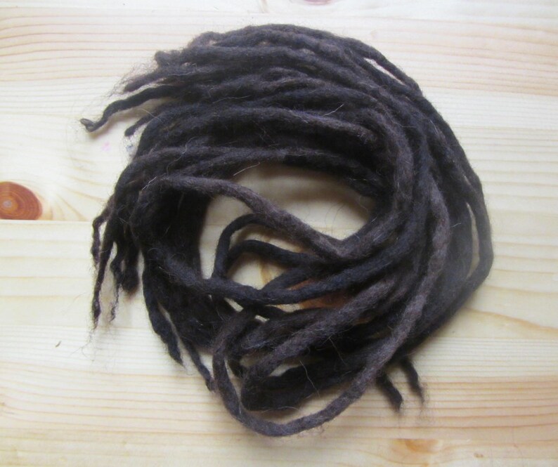 Brunette Dreadlocks Low Drama Bifurcating Dreadlocks For Etsy