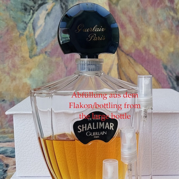 Shalimar (1986) Guerlain Eau de Toilette *** Bottled 2ml, 3ml, 5ml *** Perfume Vintage