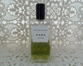 Vetiver Zara Aqua de Colonia 200 ml bottle spray vintages Parfum France