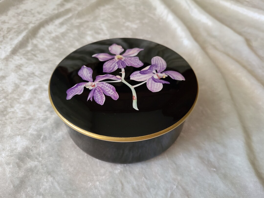 Villeroy & Boch Orchid Porcelain Box Jewelry Box Jewelry Box Etsy