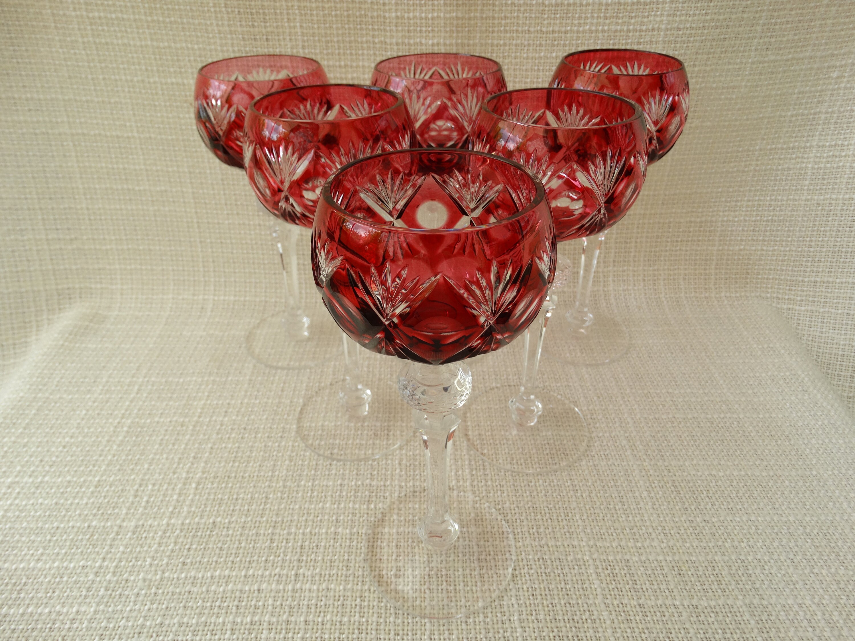 WMF Wine Glasses Set 6 Pieces Lead Crystal Wine Glass Crystal Etsy