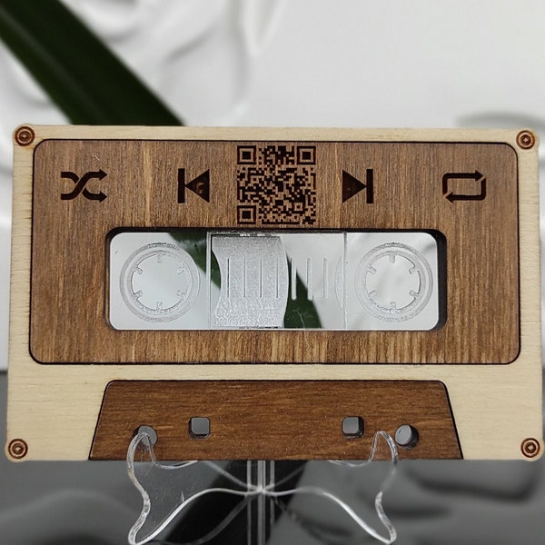 Mixtape mit Apple Music und Spotify QR-Code Persönliches Geschenk für Musikliebhaber