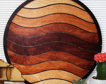 Wood Wall Round Decor Wood Modern Decor Wood Modern Decor Wood Wall Hanging Geometric Wood Wall Art Home Decor