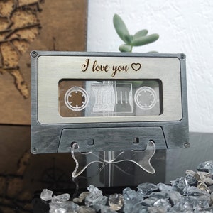 Personalized Vintage Cassette  with Scannable Spotify link QR code