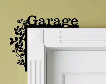 Garage Zimmerschild, Wohndekorschilder, Laser geschnittene Türtopper, personalisierte Türdekoration, benutzerdefinierte Namensschild, Türschilder, über der Tür Schild