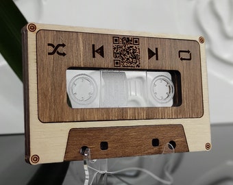 Mixtape with Apple Music and Spotify QR code Personal gift for music lovers