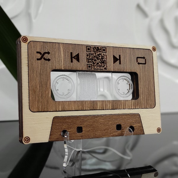 Mixtape con código QR de Apple Music y Spotify Regalo personal para amantes de la música