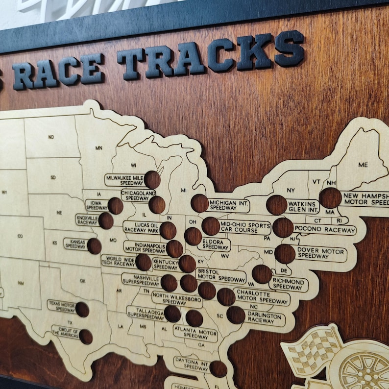 Mappa personalizzata delle piste da corsa, mappa da viaggio, regalo per papà, regalo di anniversario immagine 10