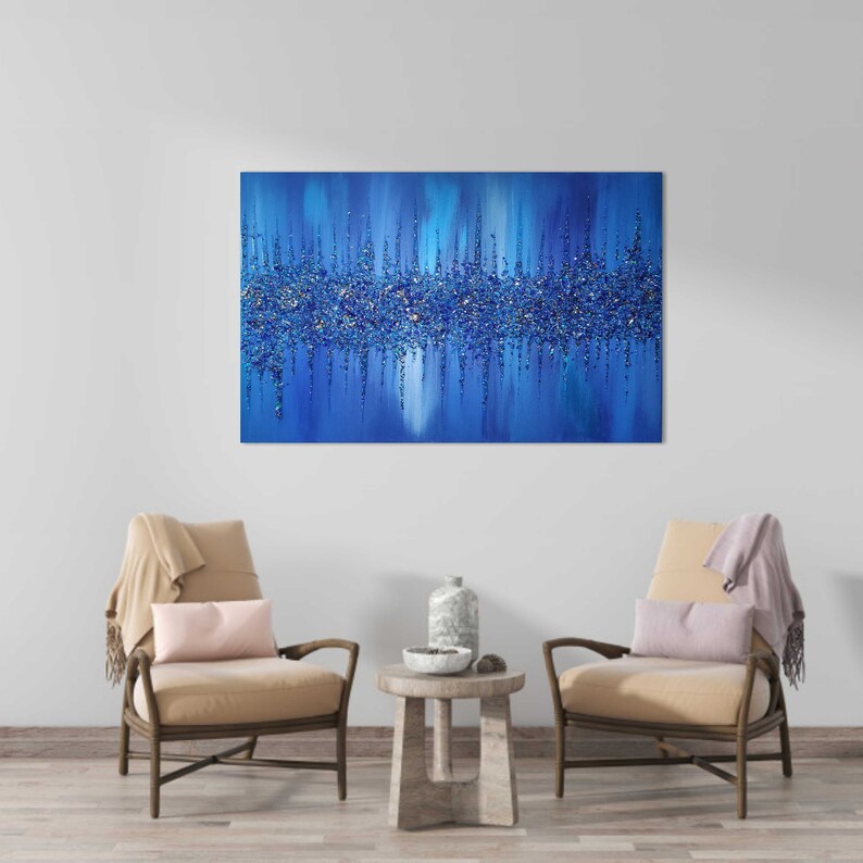 Glitter Glass Painting Glitter Painting Glitter Art Silver Etsy