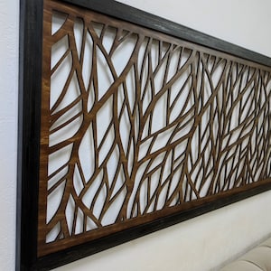 Wooden Headboard, Wall Decor Tree, Minimalist Wall Art, Wooden Wall Hanging, Living Room and Bedroom Decor