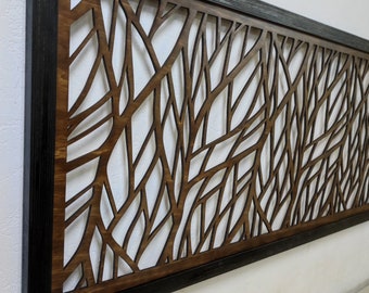 Wooden Headboard, Wall Decor Tree, Minimalist Wall Art, Wooden Wall Hanging, Living Room and Bedroom Decor