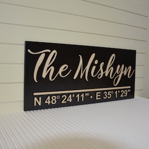 Signo personalizado signo de boda signo de apellido signo establecido regalo rústico personalizado regalo de boda signo de apellido signo de madera 3D