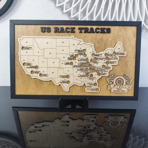 Mappa personalizzata delle piste da corsa, mappa da viaggio, regalo per papà, regalo di anniversario Golden oak