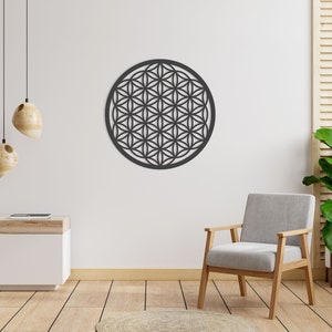Flower of Life, Sacred Geometry, Wooden Wall Decoration, Yoga Decor, Home Decor, Sacred Geometry
