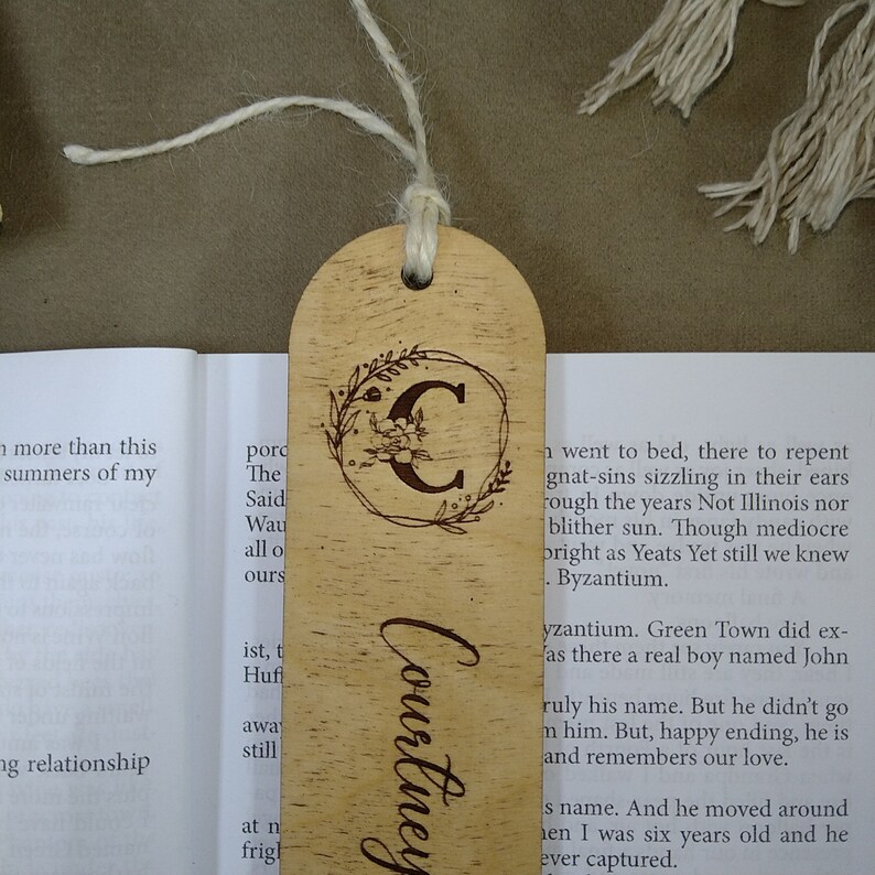 Personalized Wooden Bookmark Custom Engraved Bookmark Gift for - Etsy