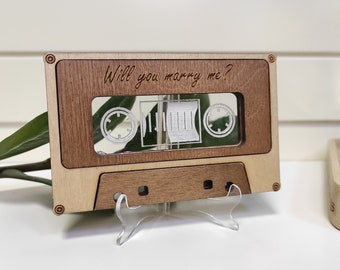 Vintage Cassette  with Spotify or Apple Music, QR Code Gift for Music Lovers, Gift for Him, Gift for Her