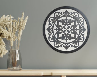 Geometric Wood Wall Art Wood Wall Round Decor Wood Modern Decor Wood Wall Hanging Home Decor