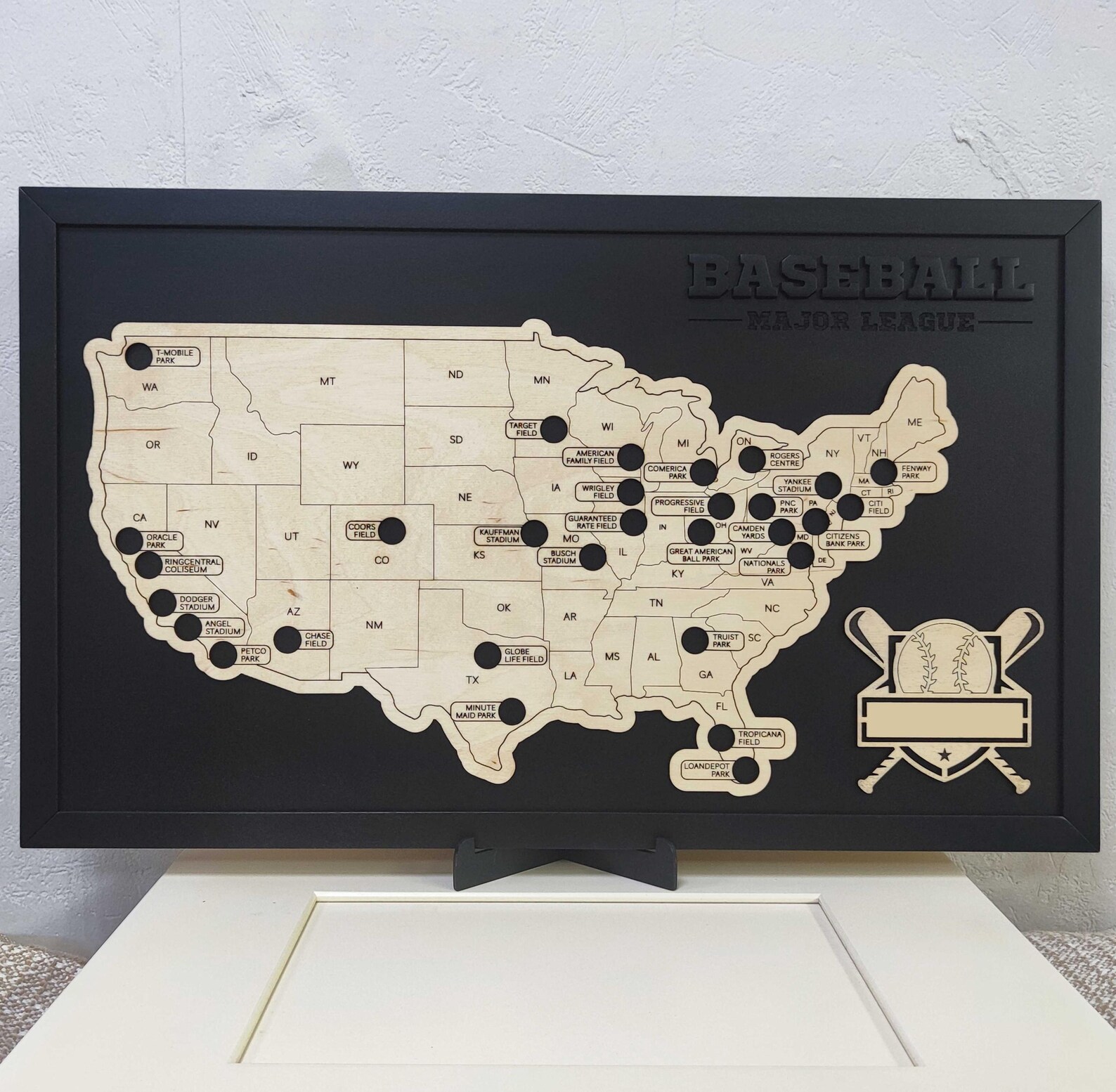 Baseball Stadium Map, MLB Stadium Map, Pro Baseball Stadium Tracker ...