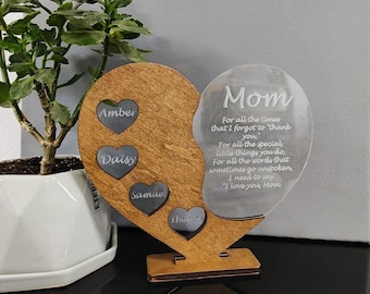Personalized Mothers, Gift for Mom, Mothers Day Gift, Gift for Grandma, Best mom, Christmas gift for mom