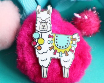 Épingle de lama / Épingle d’émail de lama / Bouton de lama / Épingle d’alpaga / Épingles d’animaux / Épingle d’émail dur / Cadeaux de lama / Épingles de sac à dos / Épinglette de lama