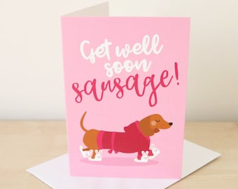 Get well soon card / Get well card / Thinking of you card / Sympathy card / Funny get well card / Recovery card / Well wishes card