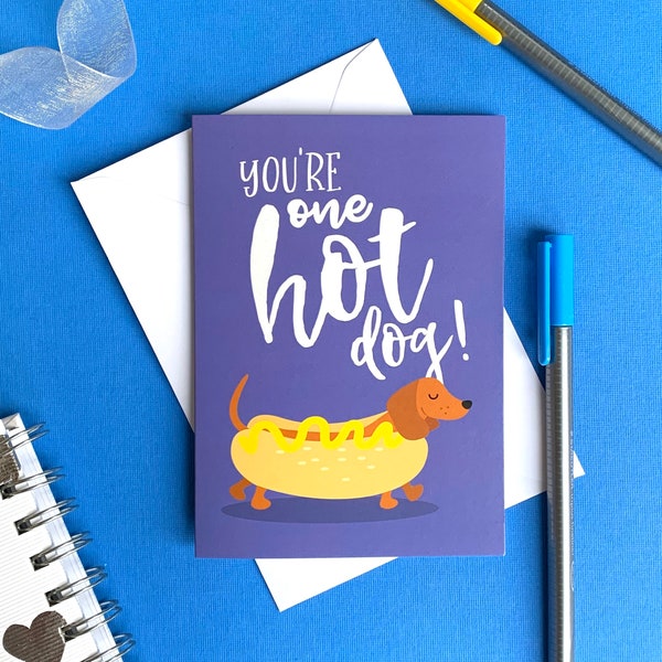 Valentines card / Boyfriend card / Boyfriend birthday / Anniversary card / Funny anniversary / Girlfriend birthday / Sausage dog card
