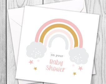 Baby Shower Card / On Your Baby Shower / Card for Mum to be / New Mum Card / New Mummy Card / Baby Shower Gift / Mummy To Be Card