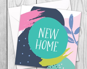 New Home Card / New House Card / Moving Home Card / Modern New Home Card / Housewarming Card / New Home Card For Her