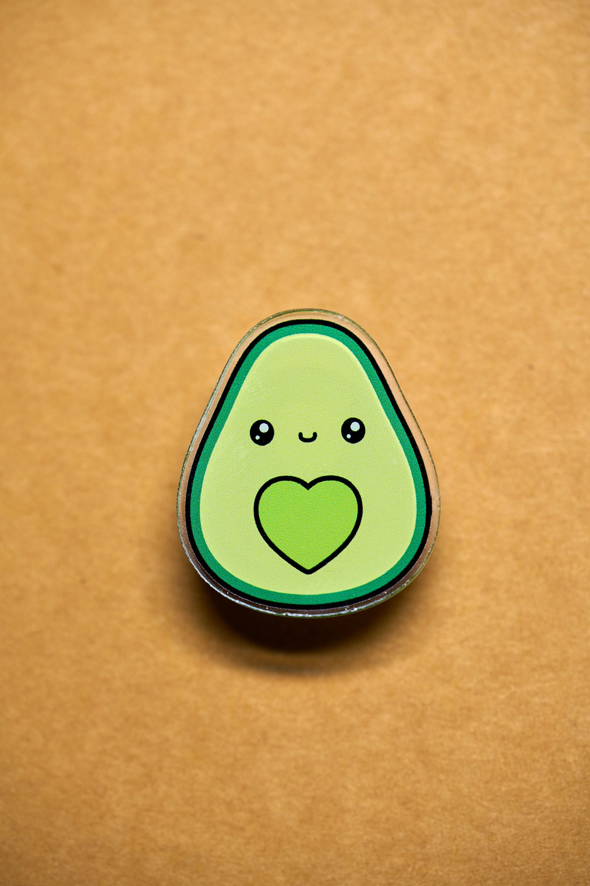 Avocado Acrylic Pin | Avocado Kawaii Pin | Cute Avocado Kawaii - Etsy
