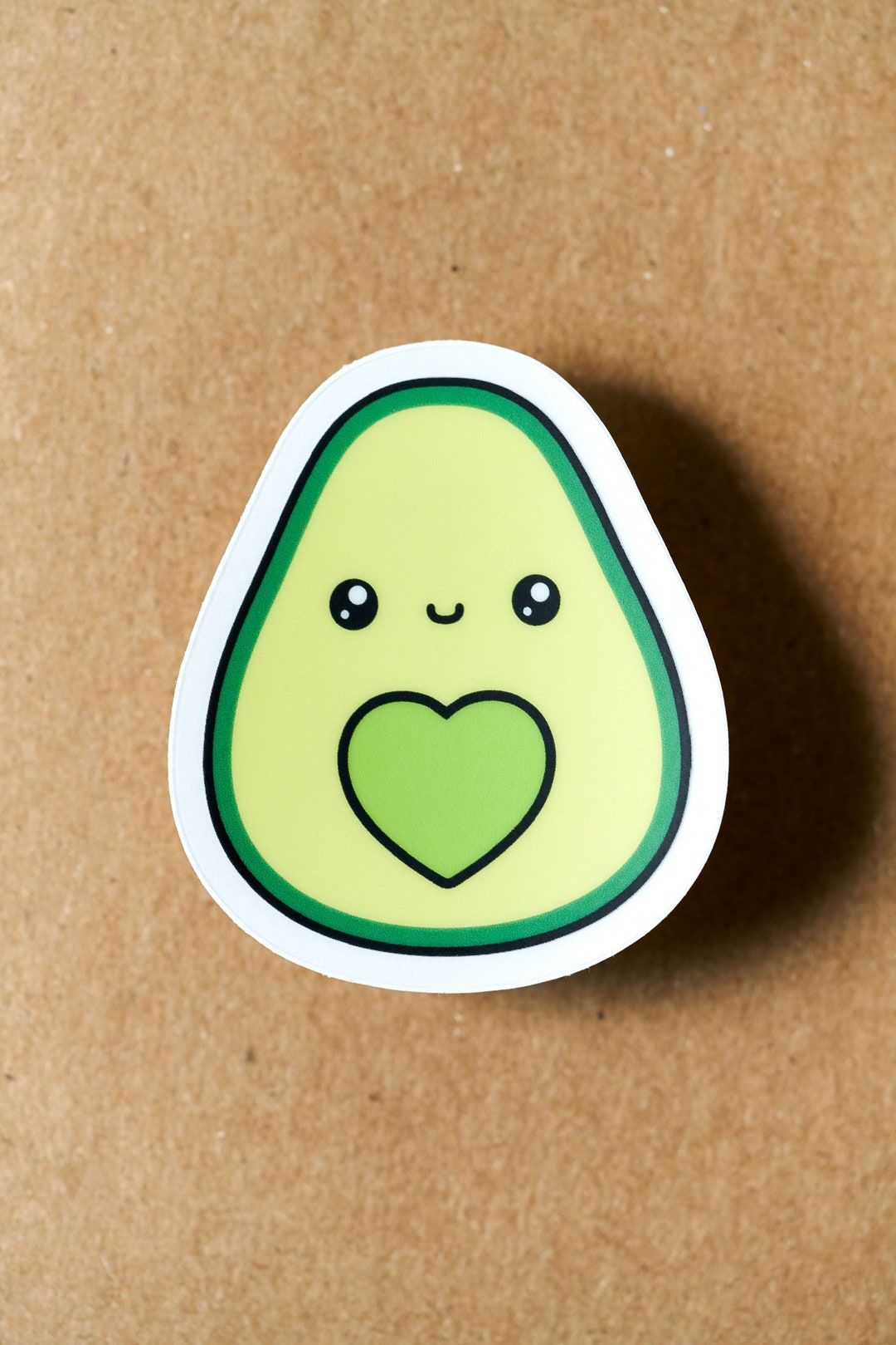 Avocado Clear Sticker| Avocado Kawaii Sticker| Cute Avocado Kawaii - Etsy