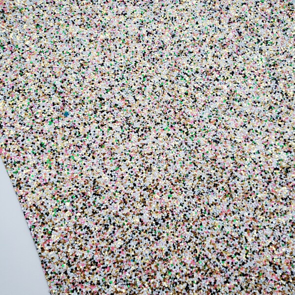 KISS AND TELL Chunky glitter canvas sheet,pink green gold white black glitter sheet, 8x11 canvas sheet,glitter fabric sheet,glitter fabric