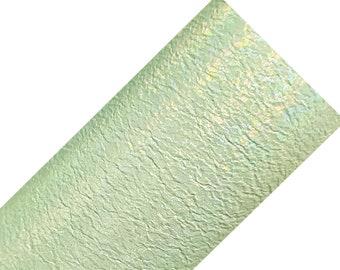 PASTEL METALLIC GREEN faux leather sheet, 8x11 faux leather, vegan leather, faux leather, fake leather, leather material, leather fabric