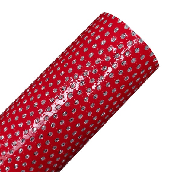 EMBOSSED SILVER DOTS: Red Faux Leather Sheet, 8x11 Faux Leather, Fake  Leather, Faux Leather, Vegan Leather, Faux Leather Fabric, Hair Bows 