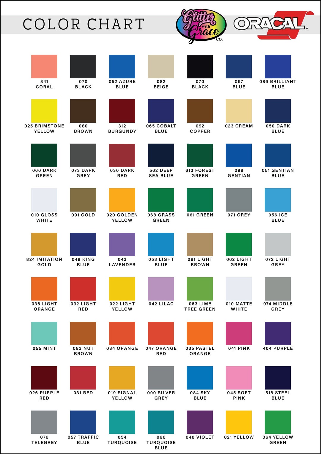 Oracal 651 Vinyl, 12x12, Adhesive Vinyl, Indoor Outdoor Vinyl, Htv