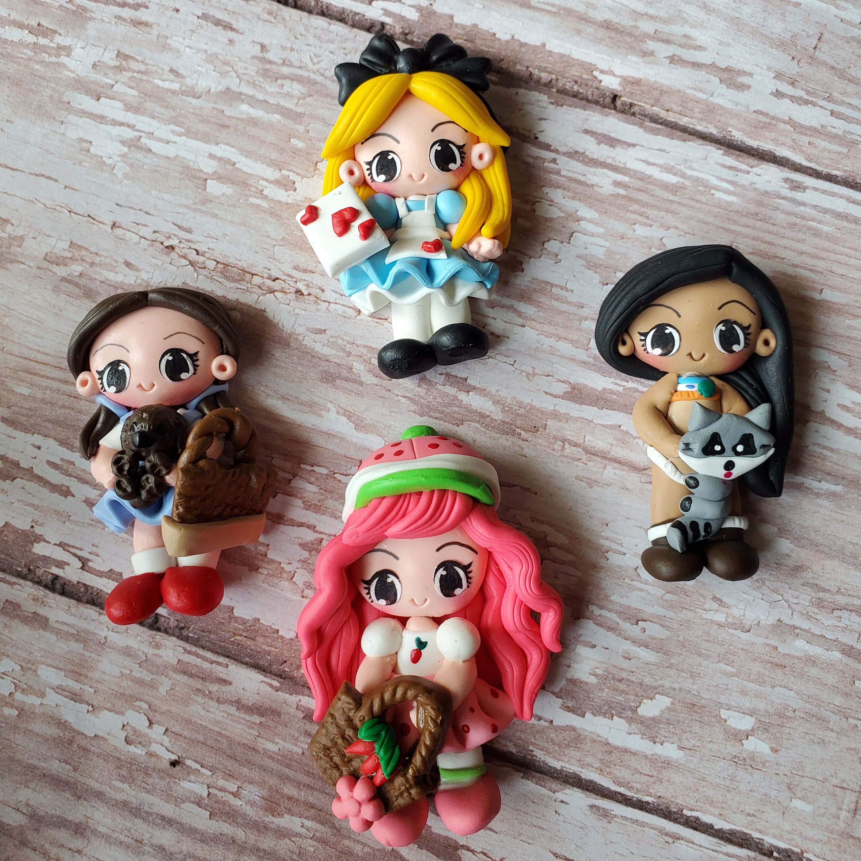 Art & Collectibles CLAYS CHARACTER GIRLS Dorothy Strawberry clay dolls