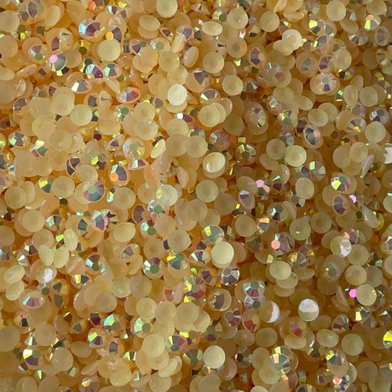 Luminous Yellow Glass Rhinestones for Embellishments 2-6mm