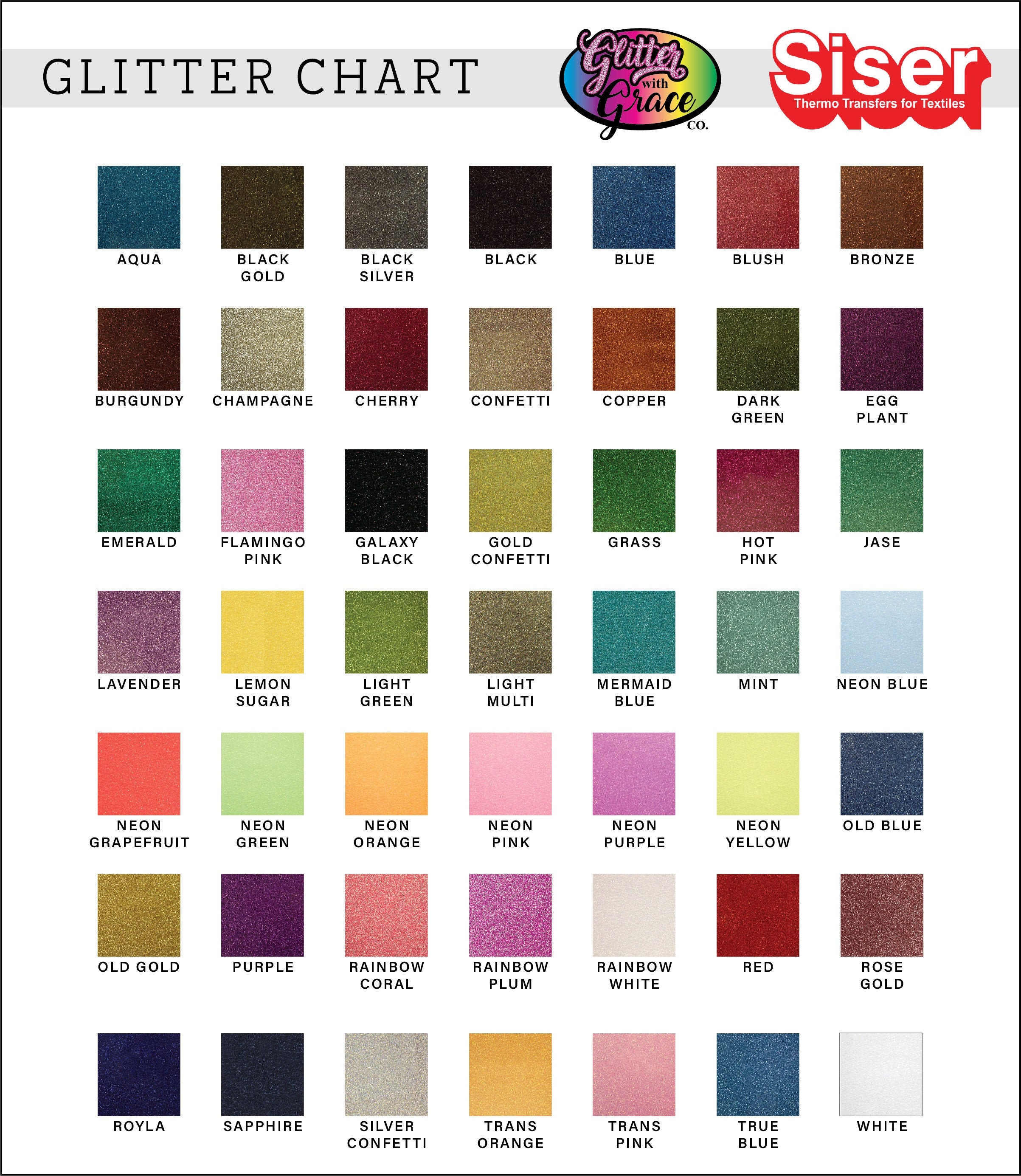 Siser GLITTER EasyWeed HTV 12x12 HTV Siser vinyl heat Etsy