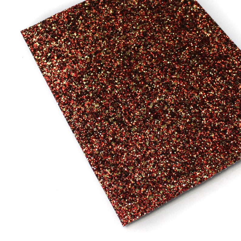 glitter fabric sheet red chunky glitter canvas sheet,8x11 canvas sheet RED GOLD Chunky glitter glitter fabric material glitter sheet