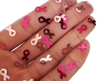 BREAST CANCER AWARENESS- pink ribbon glitter, loose glitter, polyester, glitter for tumbler, resin, chunky glitter, body glitter, nails,