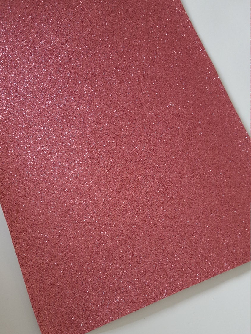 CLEARANCE Imperfect PINK ROSE gold fine glitter canvas sheet,8x11 canvas sheet,pink glitter sheet canvas backed glitter fabric sheet