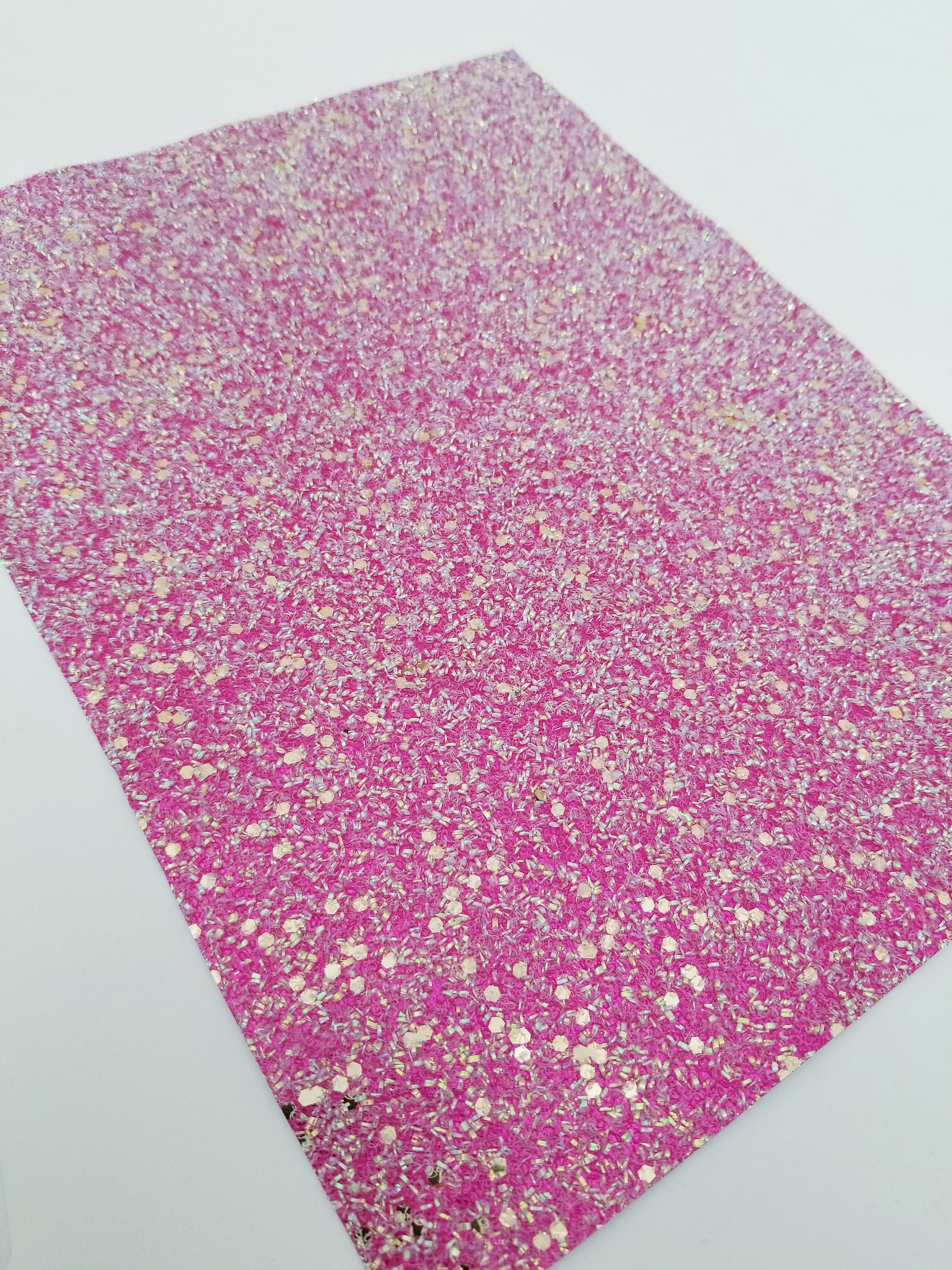 TINSEL GLITTER Hot PINK tinsel material8x11 glitter sheet Etsy