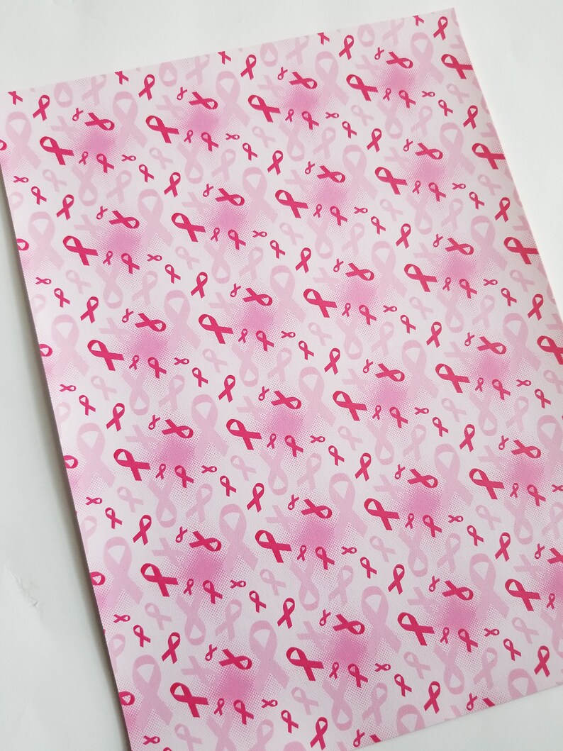 BREAST CANCER AWARENESS Faux Leather Sheets 8x11 Faux Etsy