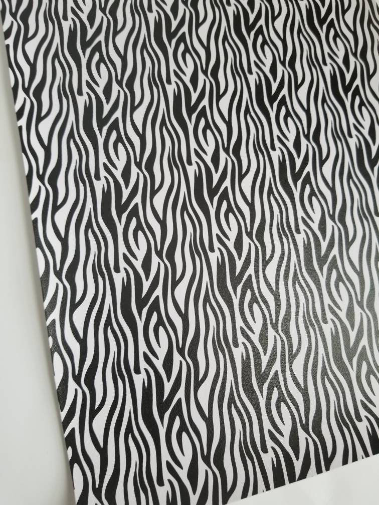 ZEBRA- custom faux leather sheets,8x11 faux leather,zebra print fabri…