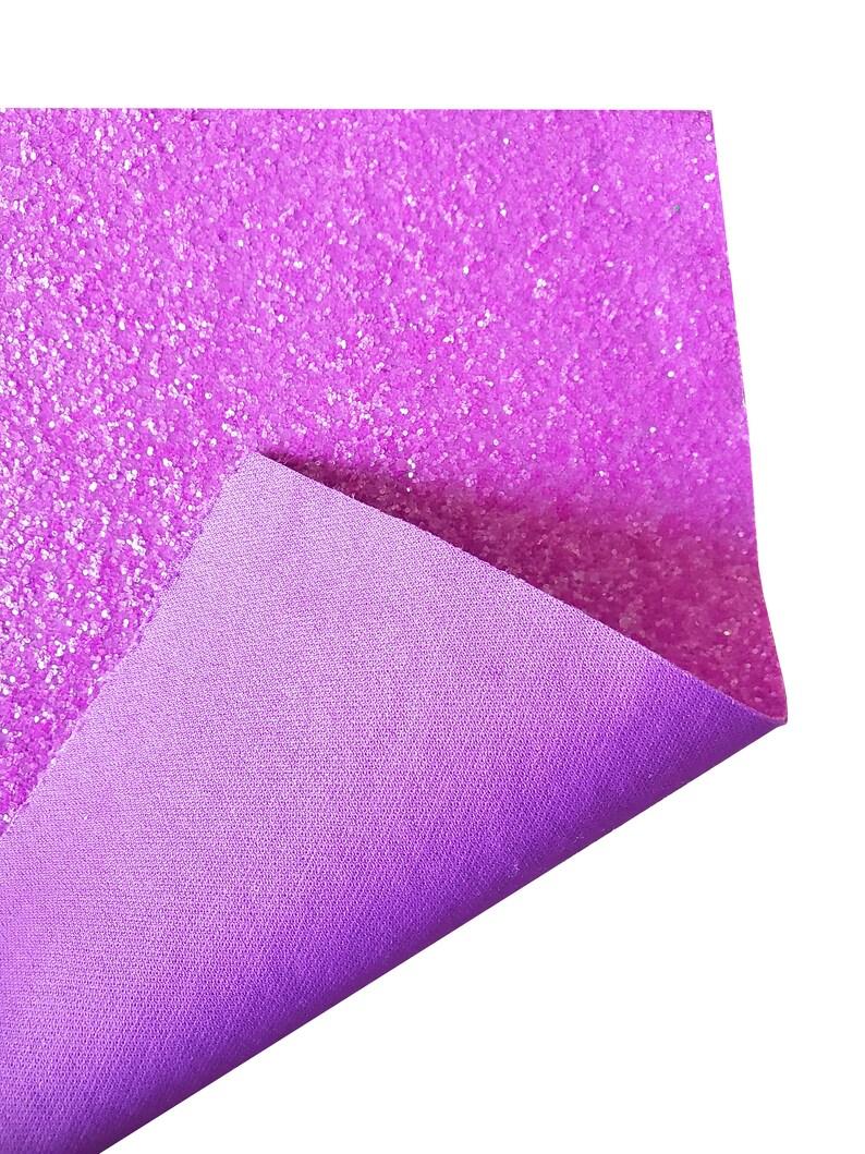 NEON PURPLE Chunky w/ purple BACKING glitter sheet 8x11 | Etsy