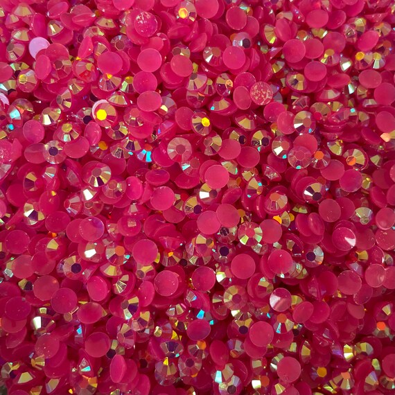 Light Pink Iridescent Rhinestones Embellishment - 5mm Faceted