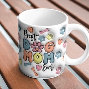 Best dog mom ever mug, best dog mom mug, dog mom gift, dog lover gift, mothers day gift idea, best dog mom coffee mug