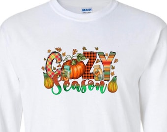Cozy season shirt, cozy season, fall short, fall season shirt, fall cozy shirt, autumn shirt, cozy season tee