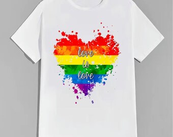 El amor es camisa de amor, camisa lgbtq, camisa de orgullo, camisa de amor unisex, camisa gay lesbiana, camisa de amor de mujer, camisa de amor de hombre, amor de hombre es amor